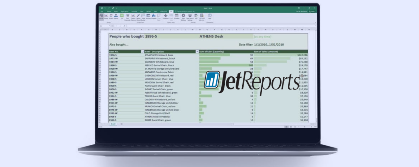 Reporting using Jet Reports