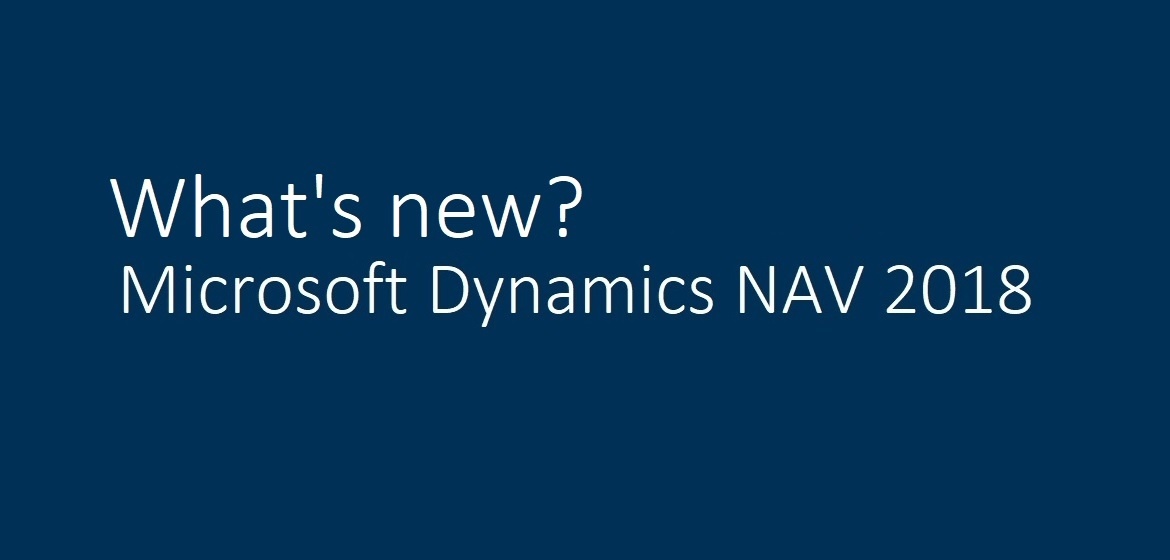 New version: Microsoft Dynamics NAV 2018
